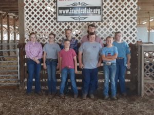 2021 Best of the Best showmanship Exhibitors and their junior helpers